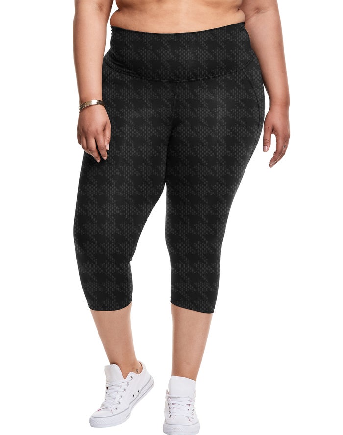 Champion Dame Leggings Sort - Plus Absolute Knee - Danmark BNV-130549